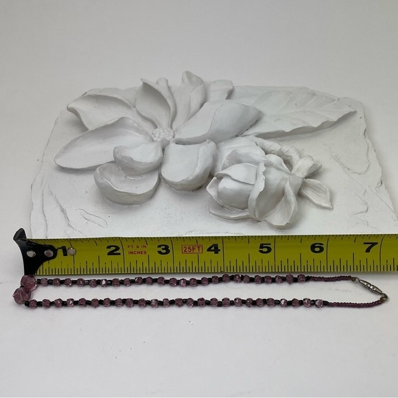 Vintage Victorian Amethyst Hand Cut Glass Choker - Picture 7 of 10